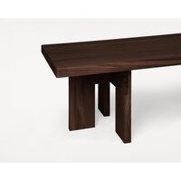Farmhouse Rectangle Coffee Table Dark Oak