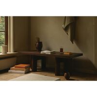 Farmhouse Rectangle Coffee Table Dark Oak