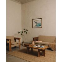 Farmhouse Rectangle Coffee Table Dark Oak