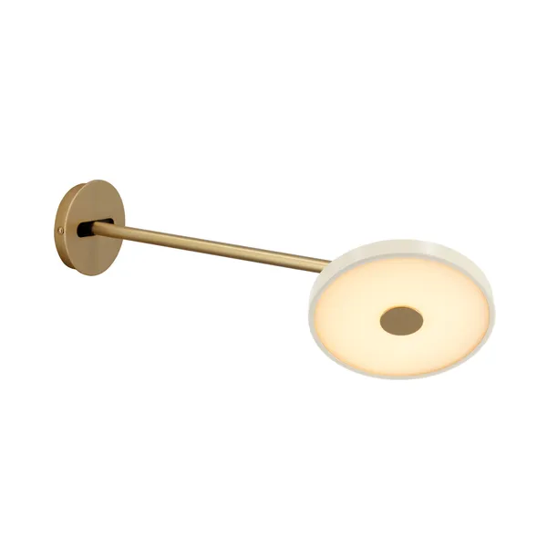 Asteria Wandlampe Lang Perlweiß