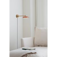 Asteria Wandlampe Lang Perlweiß