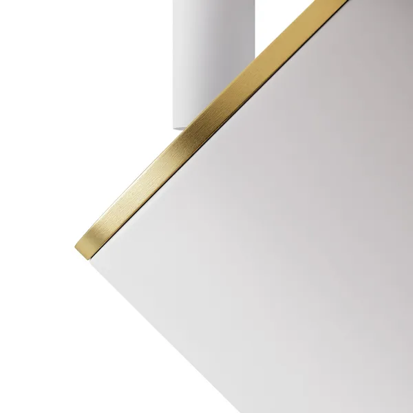 Edgespot Single 65 Spot White/Brass