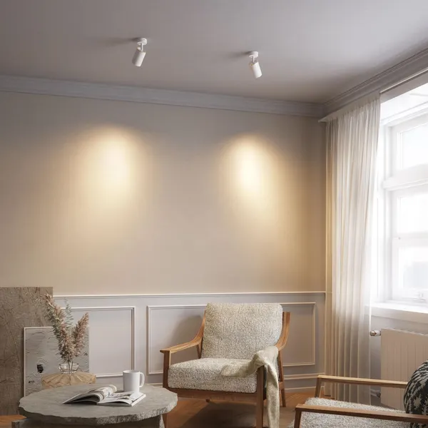 Edgespot Single 65 Spot White/Brass