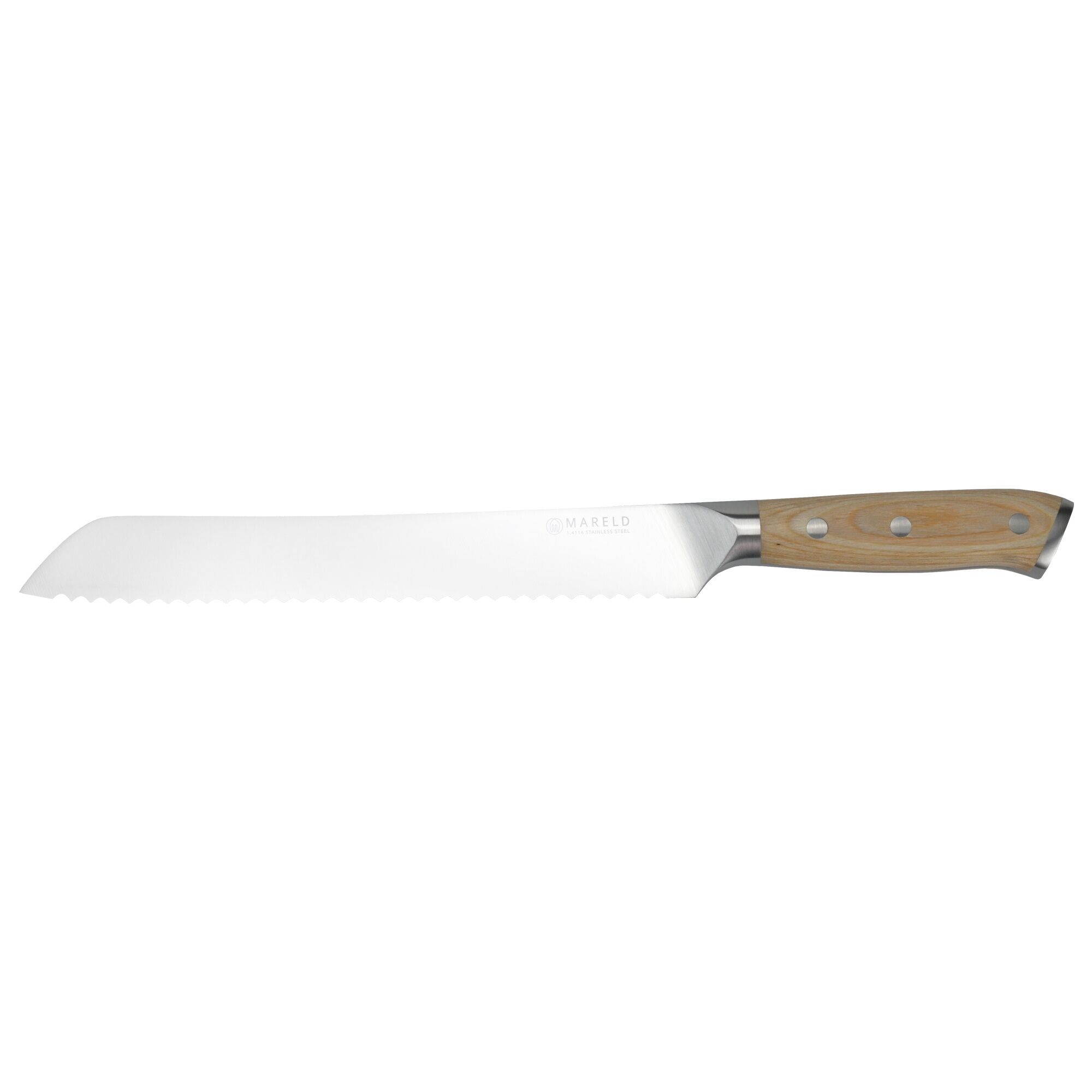 European Couteau à Pain 23 cm Bois Clair