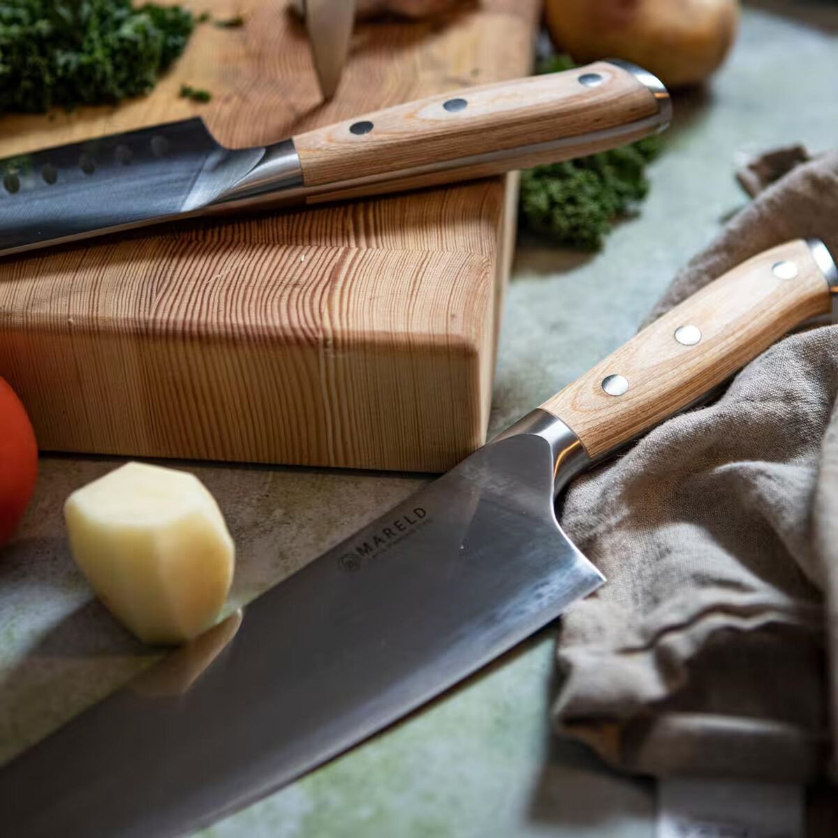European Chef’s Knife 21 cm Light Wood
