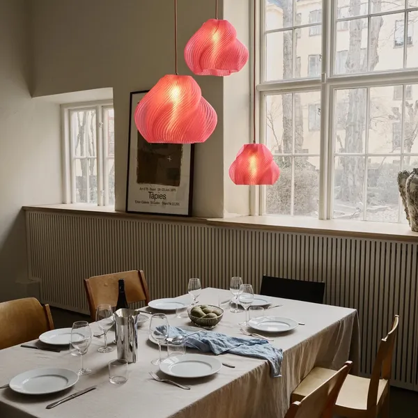 Crème Atelier Soft Serve 01 Pendelleuchte Pfirsichsorbet/ Chrom