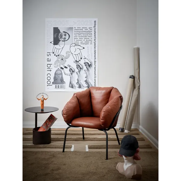 Same Easy Armchair Black/ Brown