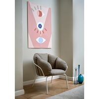 Same Easy Armchair White/Taupe
