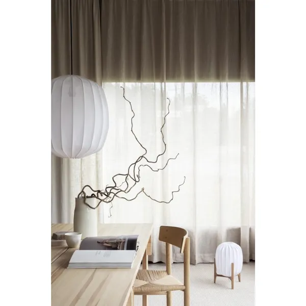 Prisma 25 Table Lamp Dark Ash/Natural