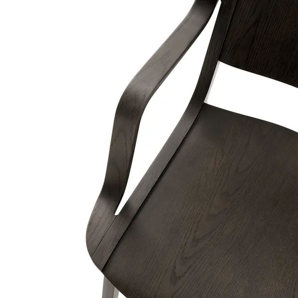 AX HM11 Sessel mit Armlehnen, Dunkle Eiche