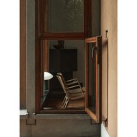 AX HM11 Sessel mit Armlehnen Walnuss/ Lackierte Eiche