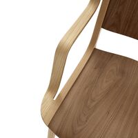 AX HM11 Sessel mit Armlehnen Walnuss/ Lackierte Eiche