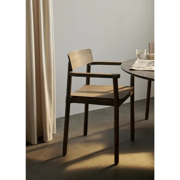 Betty TK10 Silla de Comedor con Reposabrazos Negro