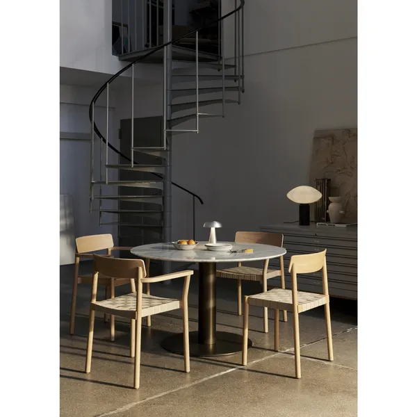 Betty TK10 Silla de Comedor con Reposabrazos Negro