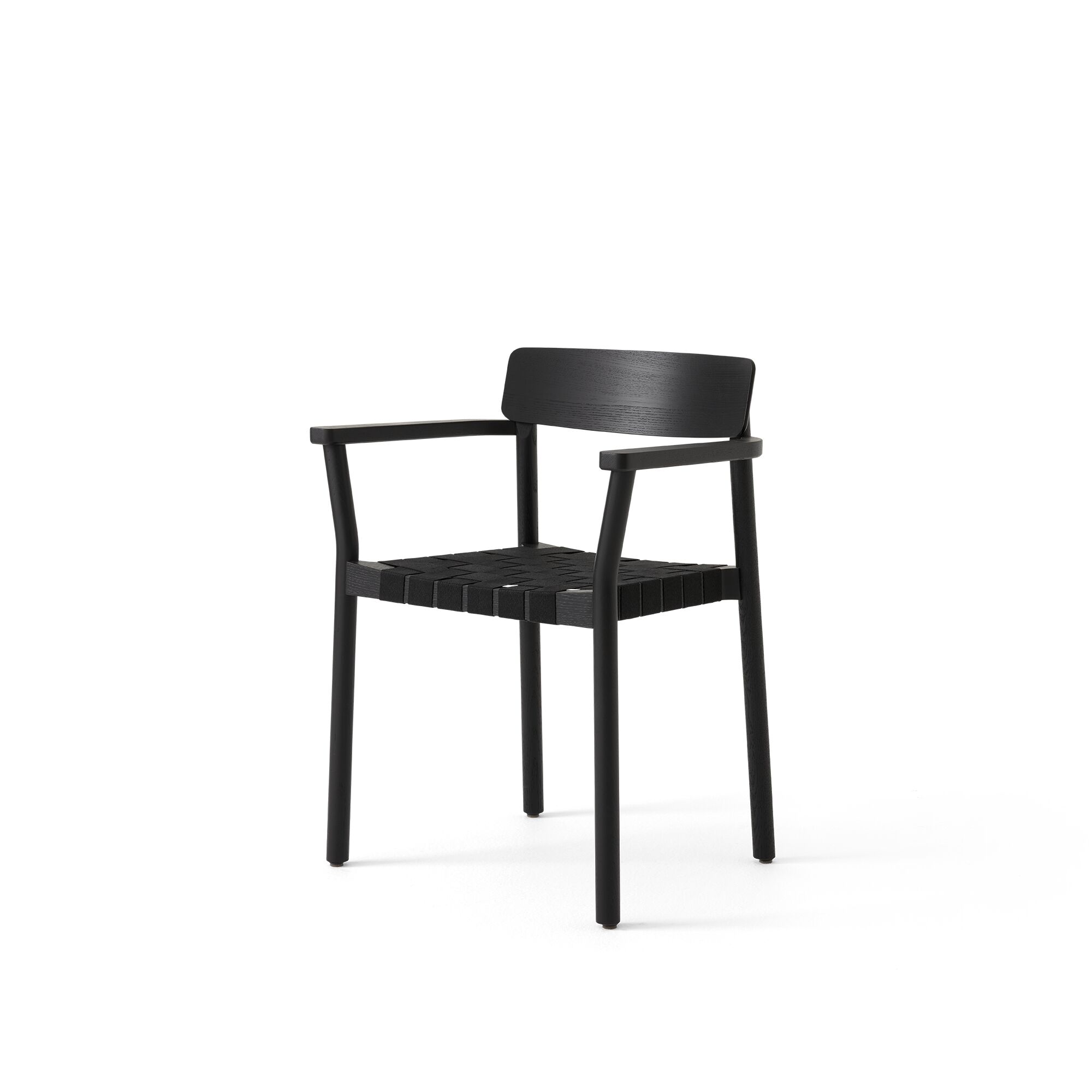 Betty TK9 Chaise de Salle à Manger avec Accoudoirs Noir