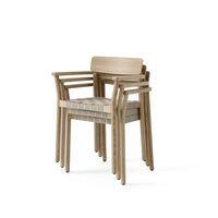 Betty TK9 Dining Chair With Armrests Oak/Natural