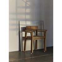 Betty TK9 Dining Chair With Armrests Oak/Natural