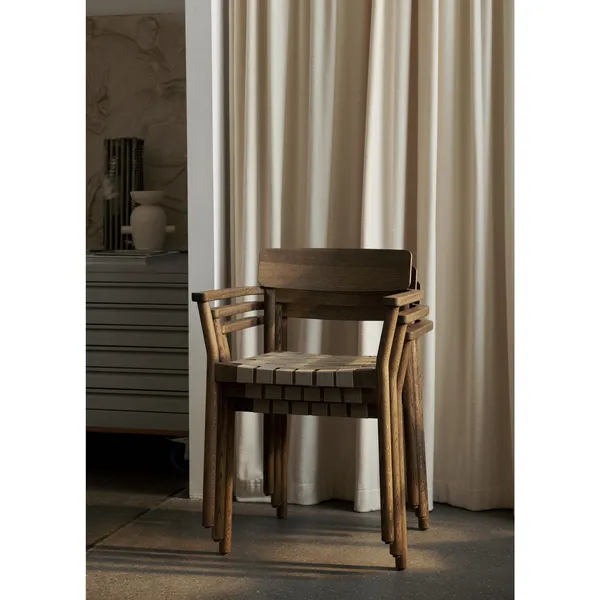 Betty TK9 Dining Chair With Armrests Oak/Natural