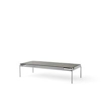 Set LN12 Couchtisch Rauchglas/Dunkles Chrom