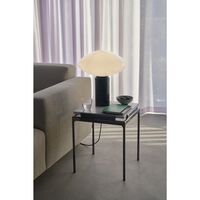 Set LN11 Side Table Bianco Carrara/Dark Chrome