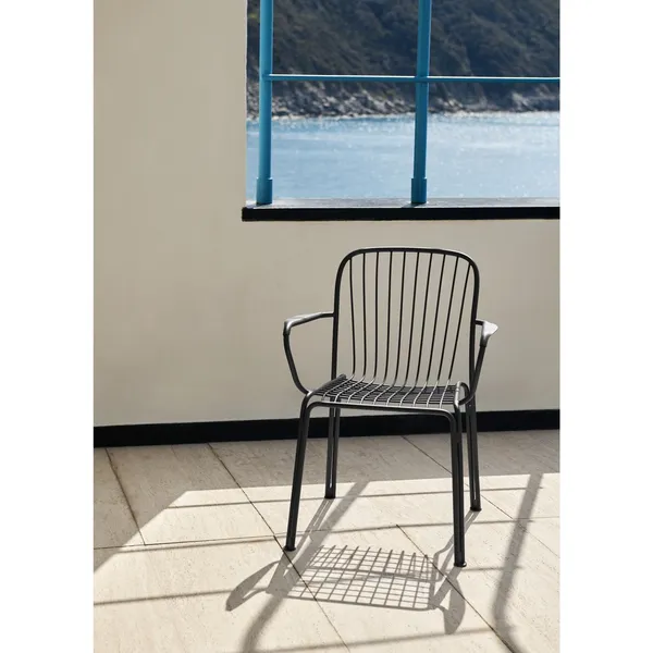 Thorvald SC95 Dining Chair With Armrests Bronze Green