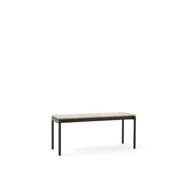 Ville AV27 Outdoor-Bank, Klein , 110 x 40 Cm, Warmes Schwarz