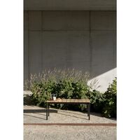 Ville AV28 Utomhusbänk Stor 180x40 Svart
