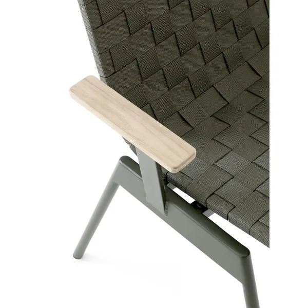 Ville AV34 Outdoor Chair With Armrests Bronze Green