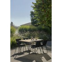 Ville AV25 Buiten Eettafel Klein 150x90 Warm Zwart