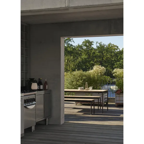 Ville AV26 Outdoor Dining Table Large 220x90 Warm Black