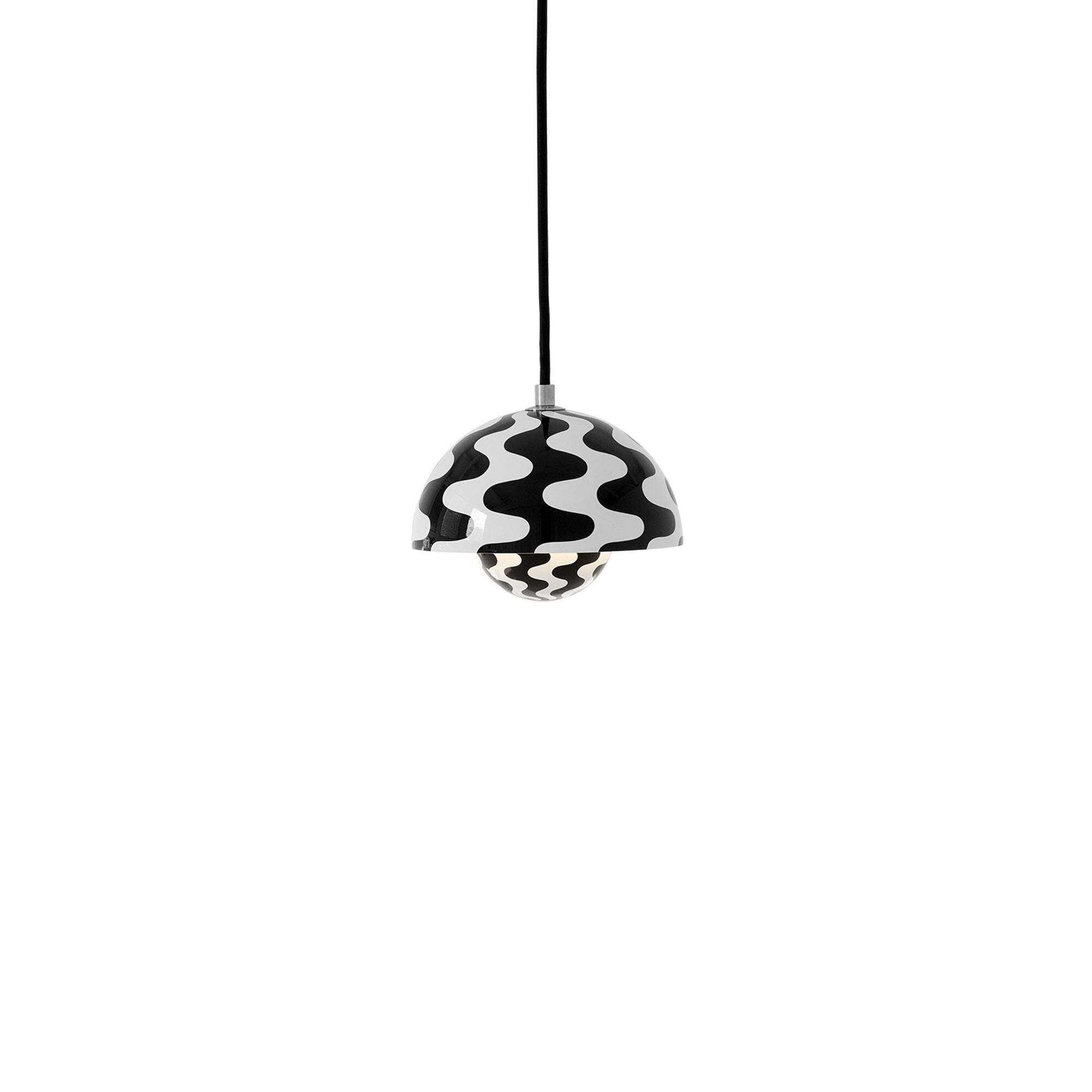 Flowerpot VP10 Suspension Noir/ Blanc