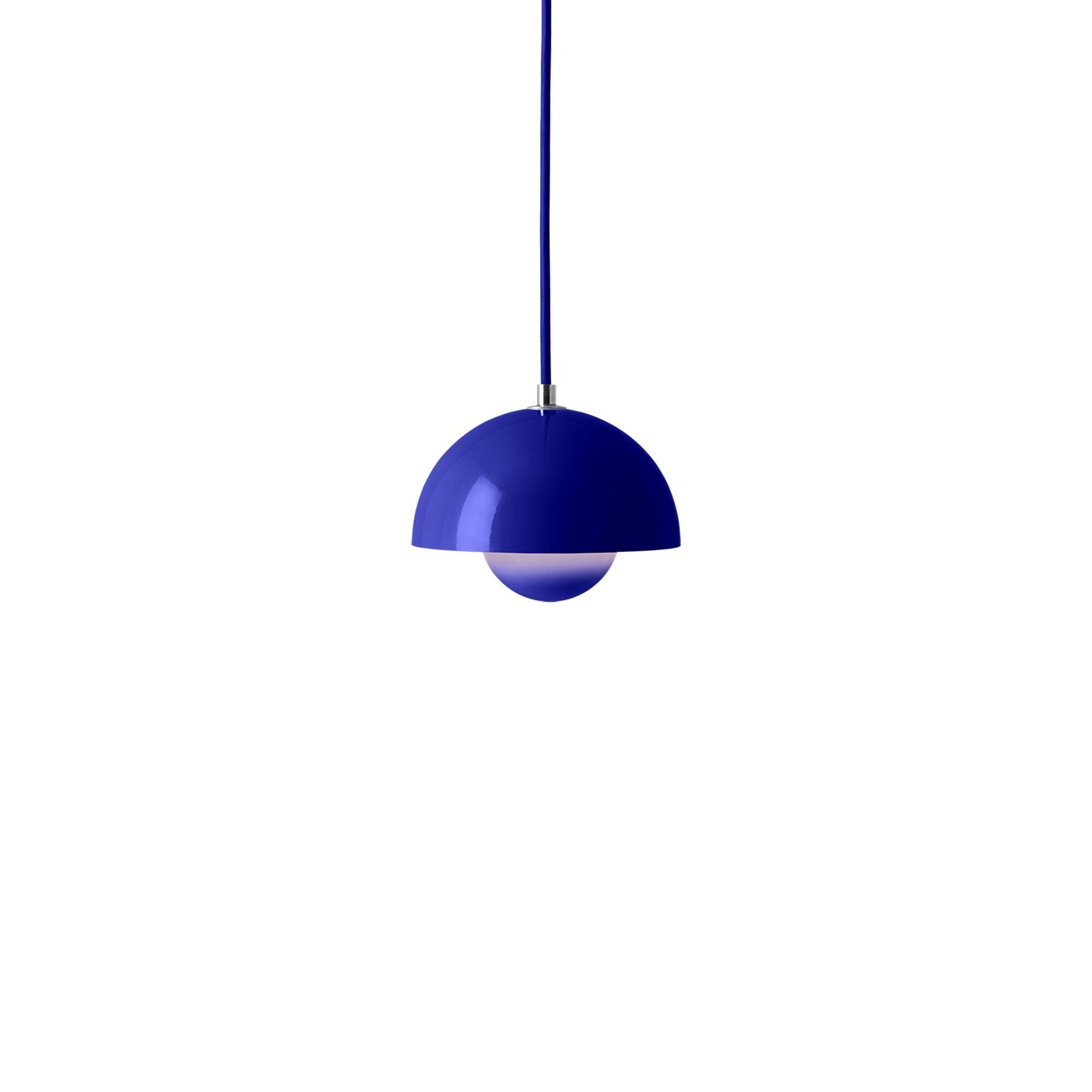 Flowerpot VP10 Suspension Bleu Cobalt