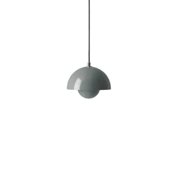 Flowerpot VP10 Pendelleuchte Steinblau