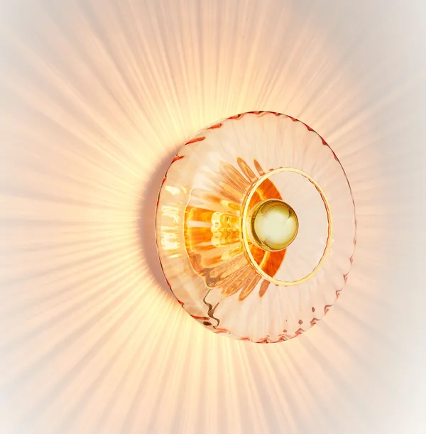 New Wave Optic Wandlampe Rosa
