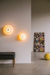 New Wave Optic Wall Lamp Opal Glass