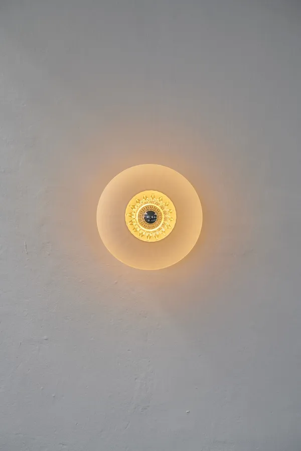New Wave Optic Wall Lamp Opal Glass