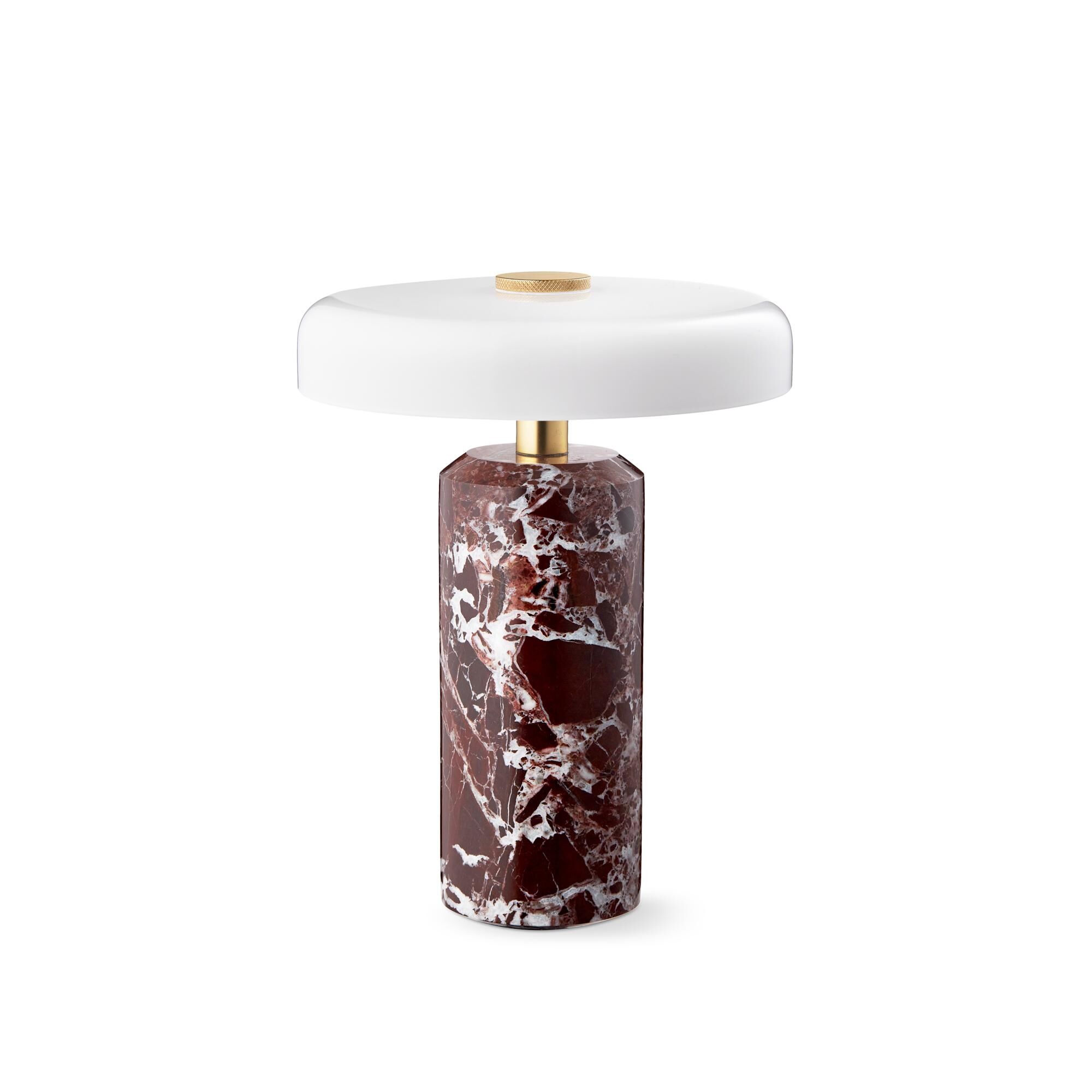 Lampe Portable Trip en Marbre Bordeaux /opale Brillante