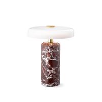Trip Tragbare Lampe Burgunder Marmor/Glänzender Opal
