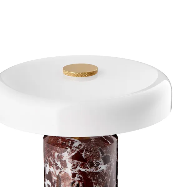 Trip Tragbare Lampe Burgunder Marmor/Glänzender Opal
