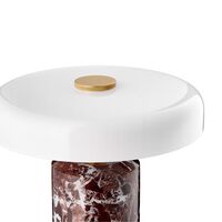 Trip Tragbare Lampe Burgunder Marmor/Glänzender Opal