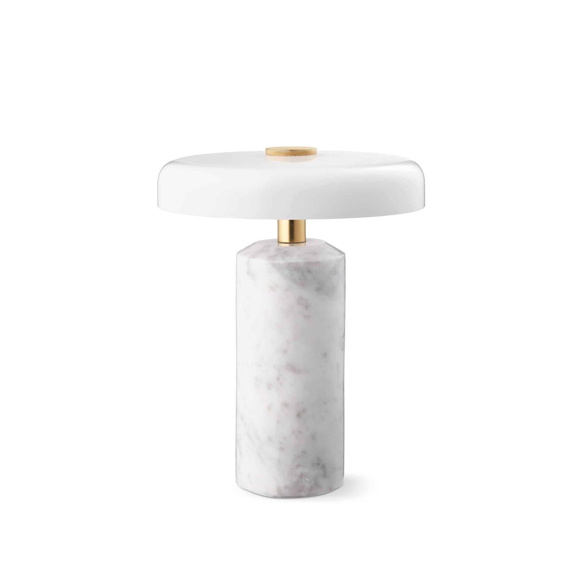 Lampe Portable Trip en Marbre de Carrare/opale Brillante