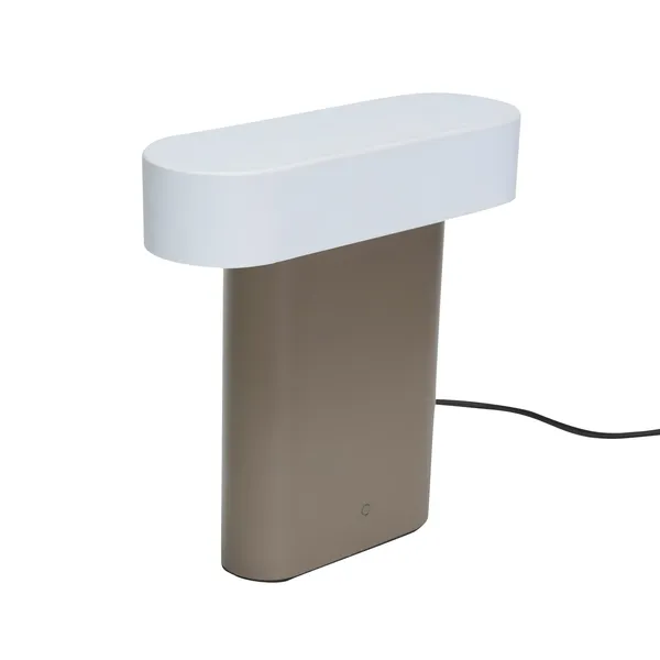 Sleek Table Lamp Brown/ Light Gray