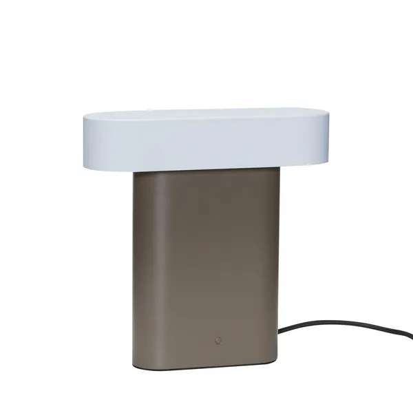 Sleek Table Lamp Brown/ Light Gray