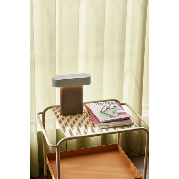 Sleek Table Lamp Brown/ Light Gray