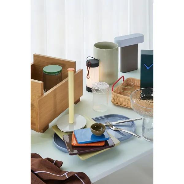 Sleek Table Lamp Brown/ Light Gray