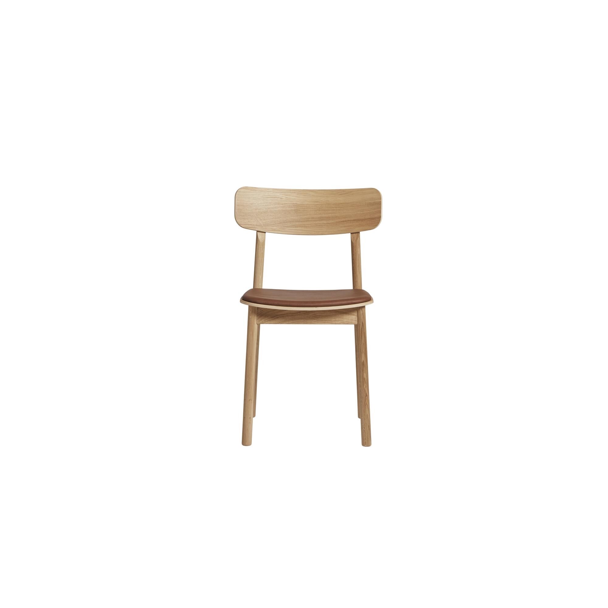 Woud Soma Spisebordsstol Polstret Olieret Eg/Cognac