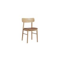 Woud Soma Eetkamerstoel Gestoffeerd Geolied Eiken/Cognac