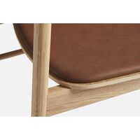 Woud Soma Eetkamerstoel Gestoffeerd Geolied Eiken/Cognac