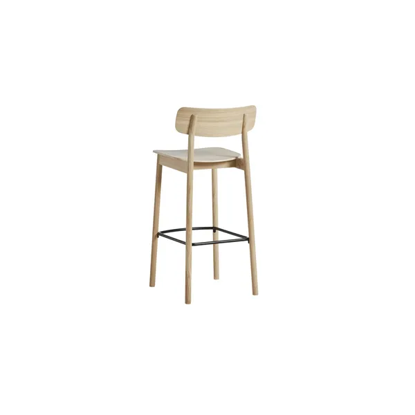 Soma Barstool White Pigmented Lacquered Oak