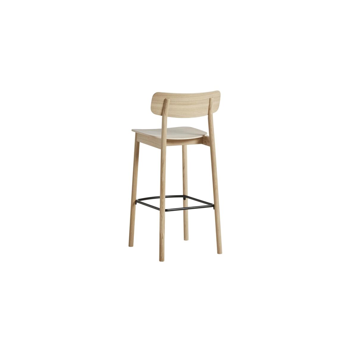 Soma Barstool White Pigmented Lacquered Oak